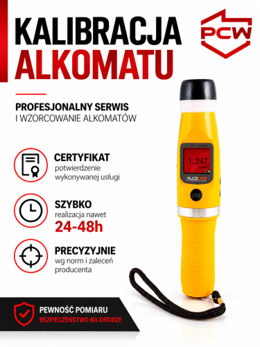 Kalibracja alkomatu ALCOLIFE F7