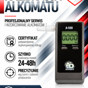 Kalibracja alkomatu AlcoDigital A100